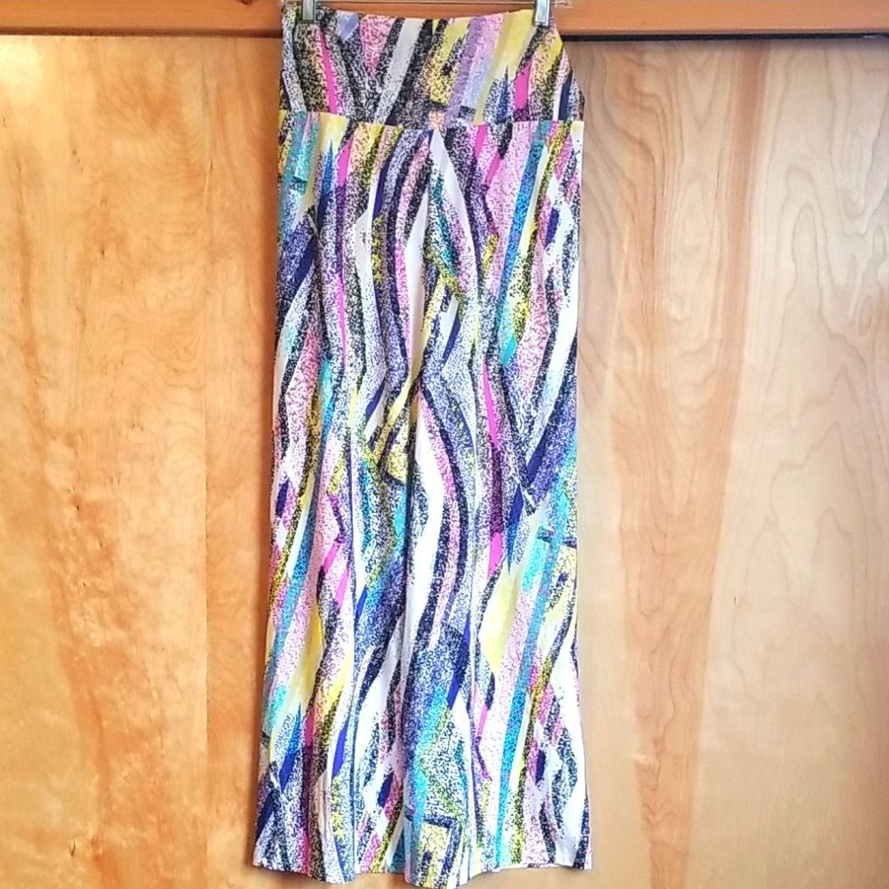 Agnes and Dora Maxi Skirt Medium NO tags vintage hard to find print!